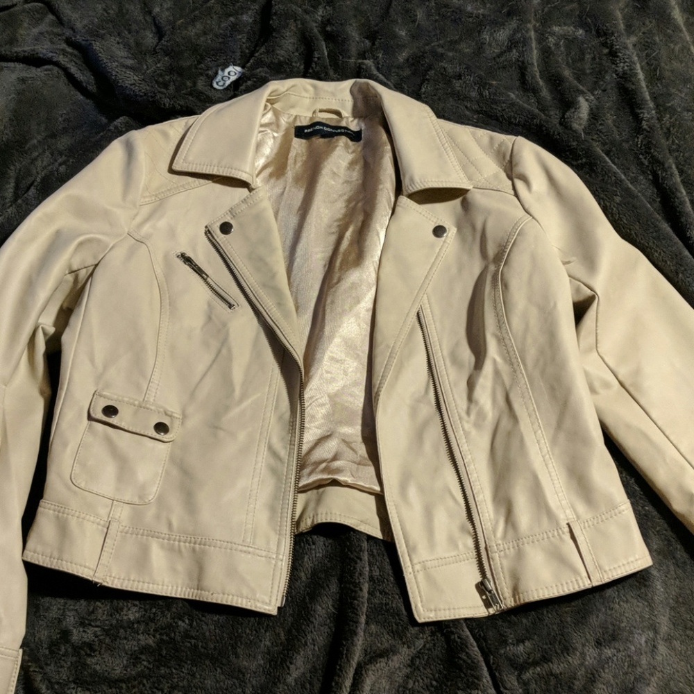 Faux leather jacket